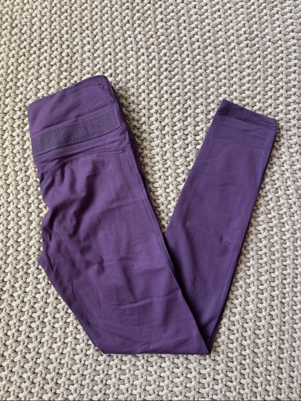 NWT CRZ YOGA Dark Russet Purple High-Waist Leggings Women’s Size Small (4/6)